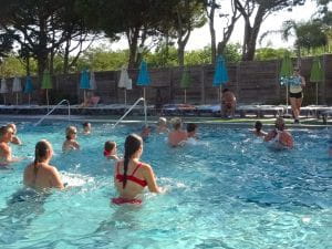 aquagym piscine camping giens