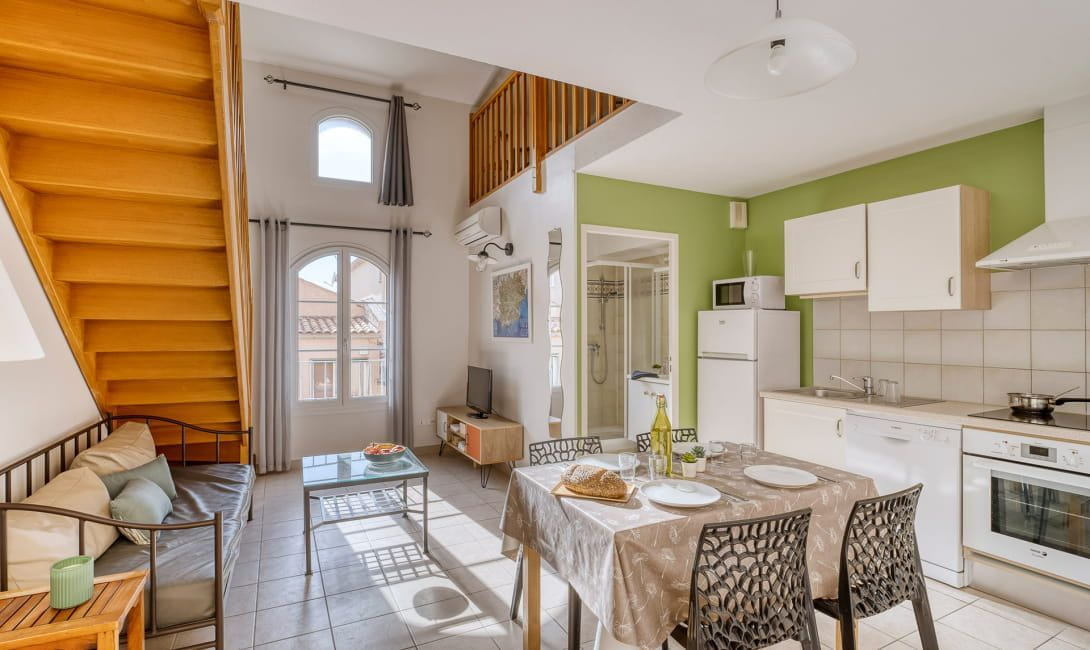 residence gabiniere sejour cuisine